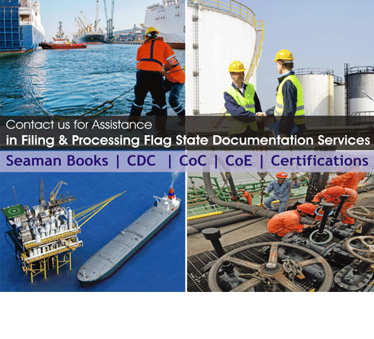 Certificate of Competency / Marine Licence Seaman Record  Book / Seaman’s Discharge Book / Continuous Discharge Certificate 